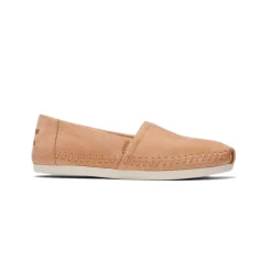 TOMS Women's Honey Tan Leather Slip-ons