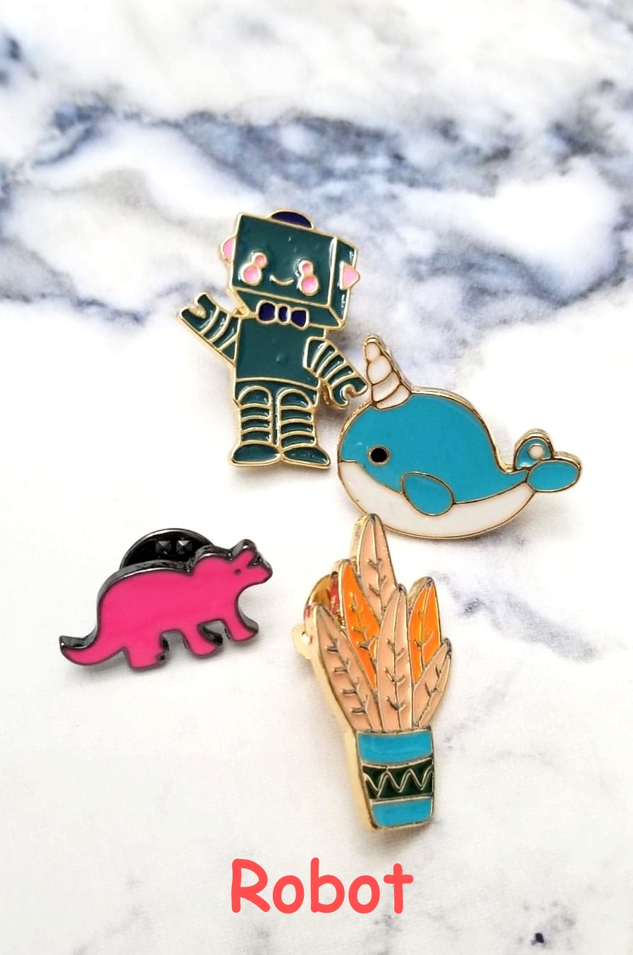 Enamel Pins 4 Pack Kit
