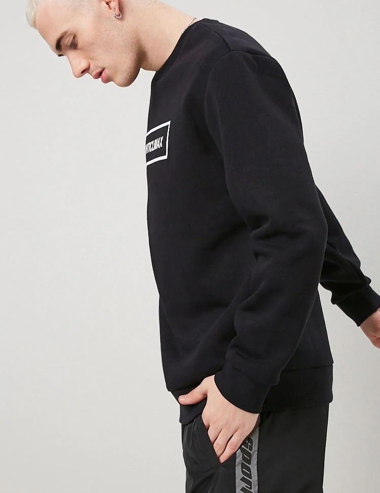 Forever21 Men's Anticlimax Graphic Sweatshirt - Image 4