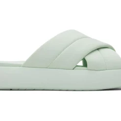 TOMS Women's Mint Mallow Cross-Over Slides