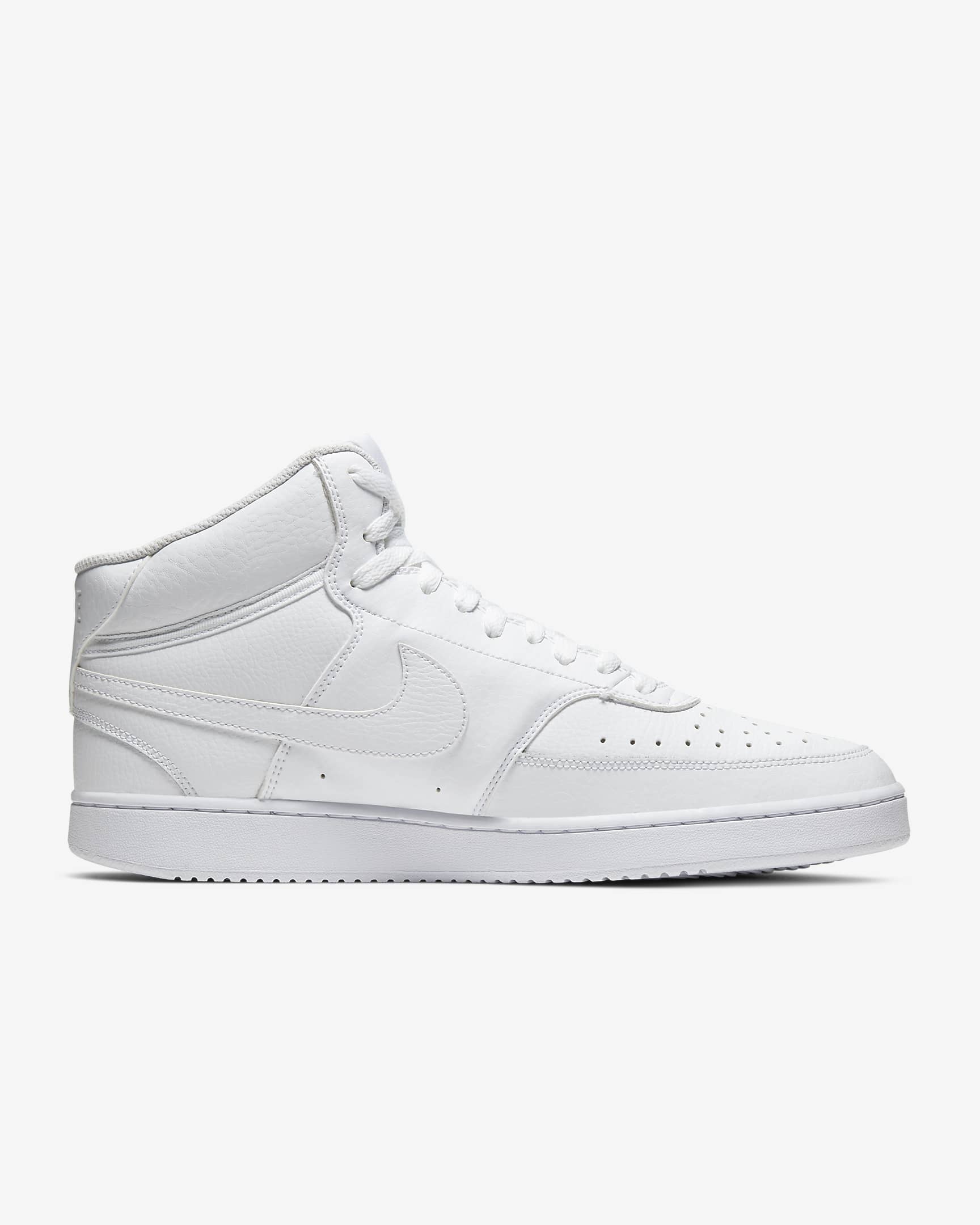 Nike White Court Vision Mid Sneaker - Image 2
