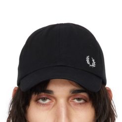 Fred Perry Black Classic Piqué Cap