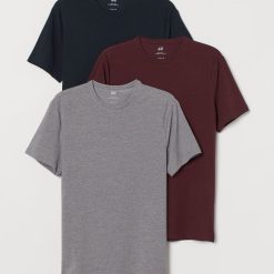 H&M Men's 3-pack Slim Fit T-shirts