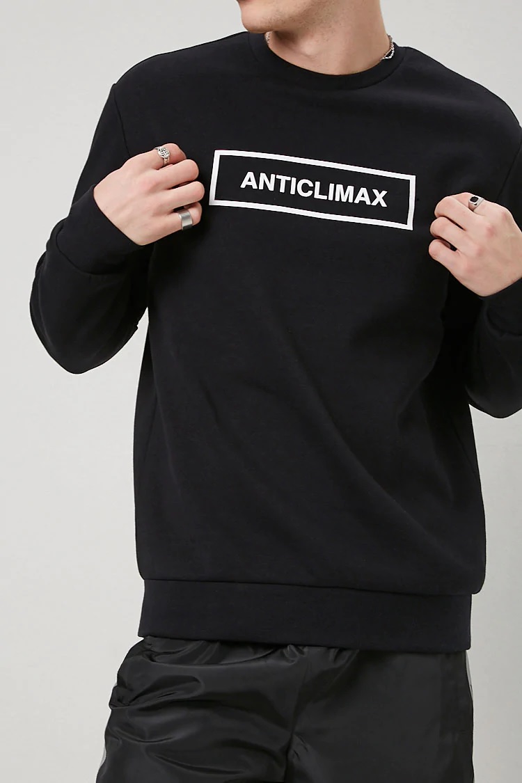 Forever21 Men's Anticlimax Graphic Sweatshirt
