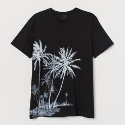 T-shirt with Printed Motif