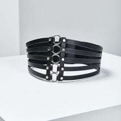 Wide Metal Ring Belt