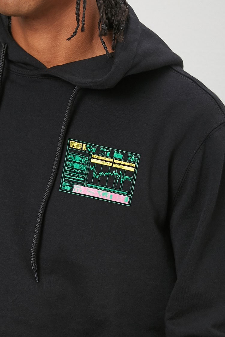 FOREVER21 Men's Digital Era Graphic Hoodie - Image 5