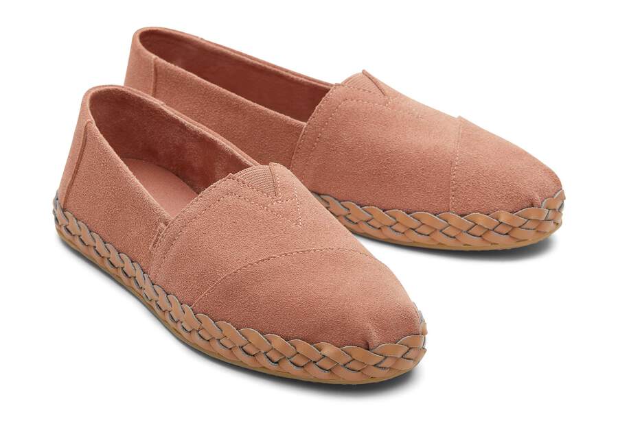 TOMS Women's Rose Suede Leather Wrap Slip-ons - Image 2
