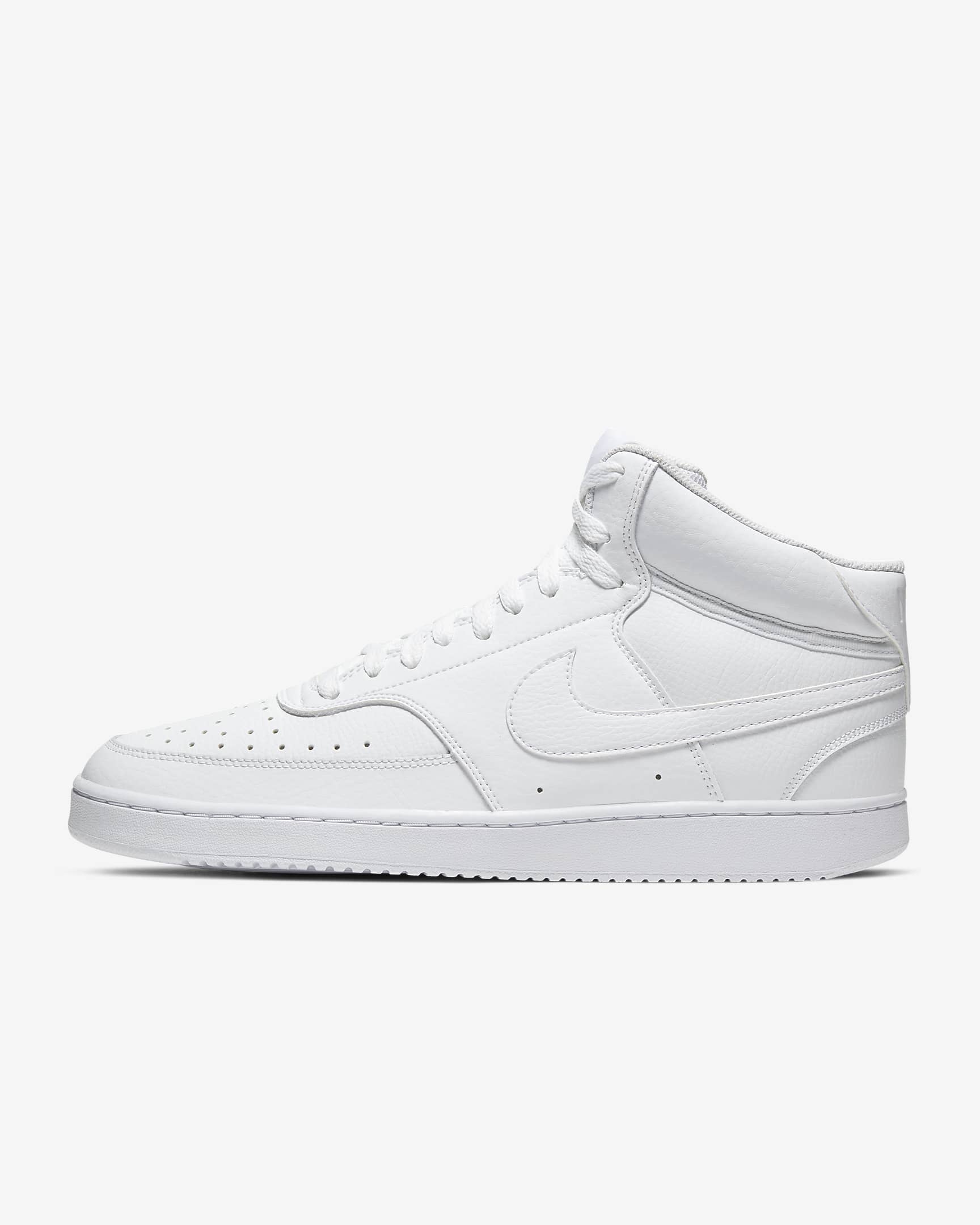 Nike White Court Vision Mid Sneaker