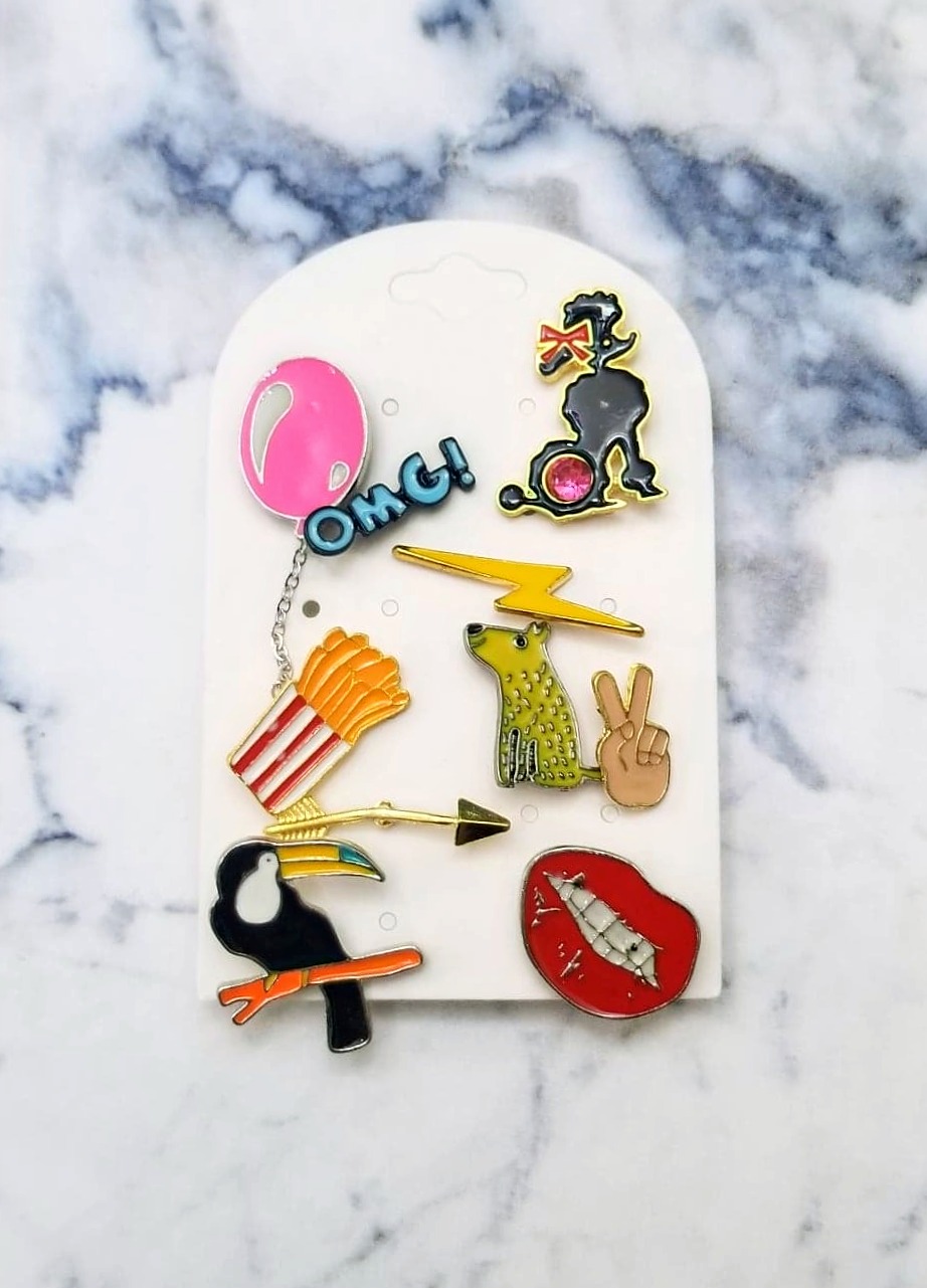 Enamel Pins 10 Pack Kit