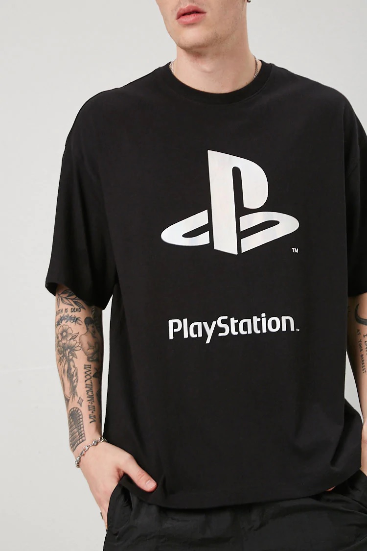 FOREVER21 Men's PlayStation Graphic Tee