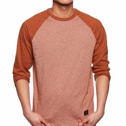 HUF Standard Issue Raglan Rust Tee