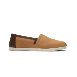 TOMS Men's Tan Twill Synthetic Trim Alpargata